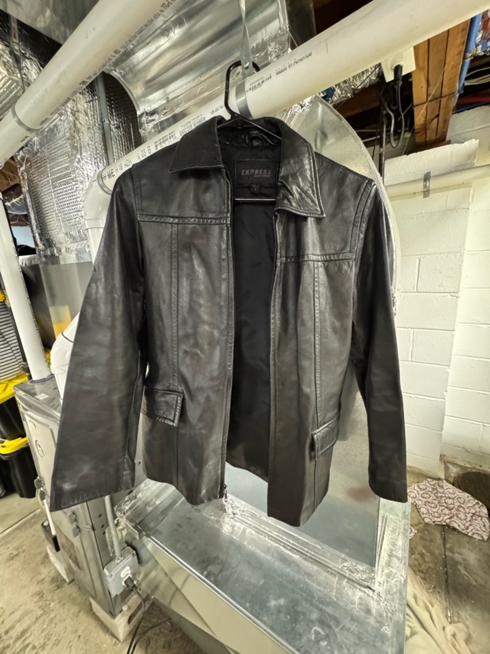 Express Black Leather Jacket